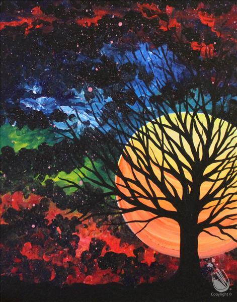 Paint & Candle Bundle - Cosmic Sunset (21+)