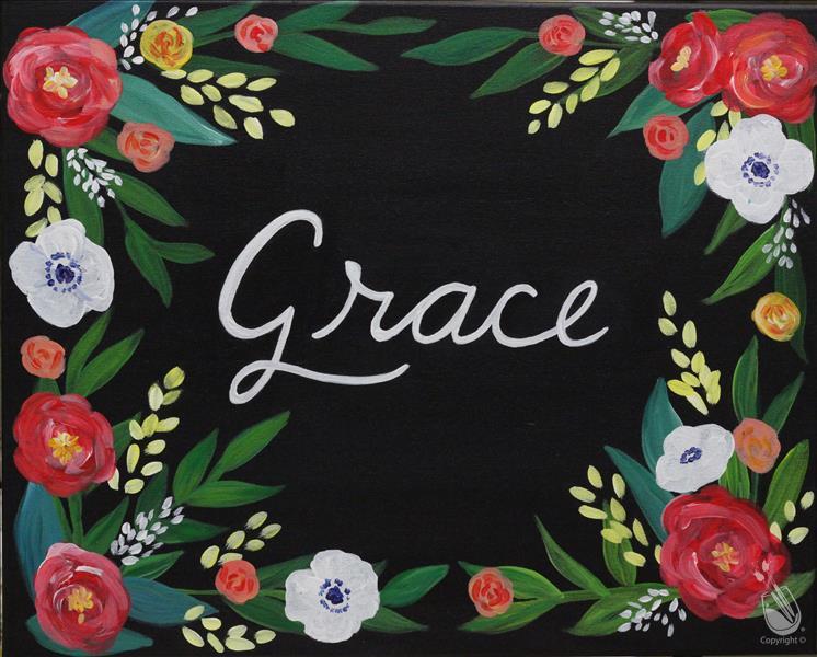 Personalized Floral Sign