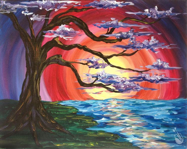 Lavender Oak (21+) Painting & Candle Bundle