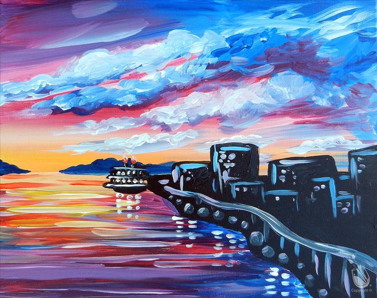 Waterfront at Sunset