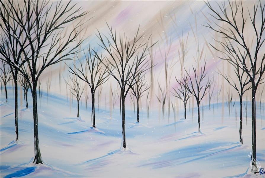 Tranquil Frozen Forest- LARGE canvas
