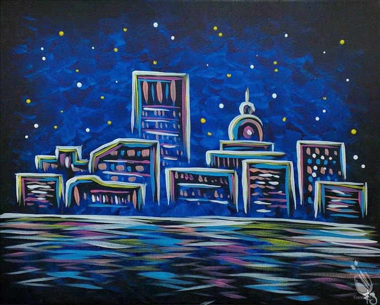 Neon Savannah Skyline