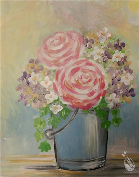 How to Paint Bucket Bouquet (Ages 15+)