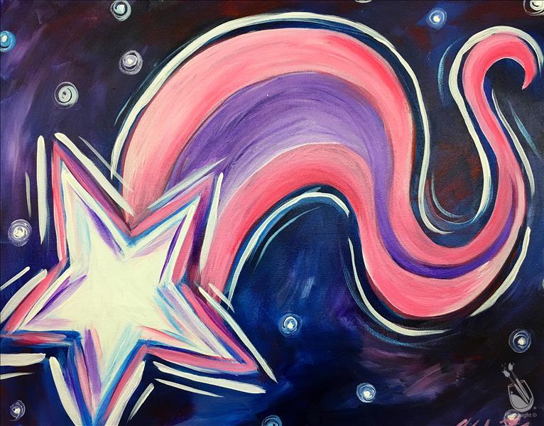 How to Paint See a Shooting Star-Wishing for a Great Day! 6+