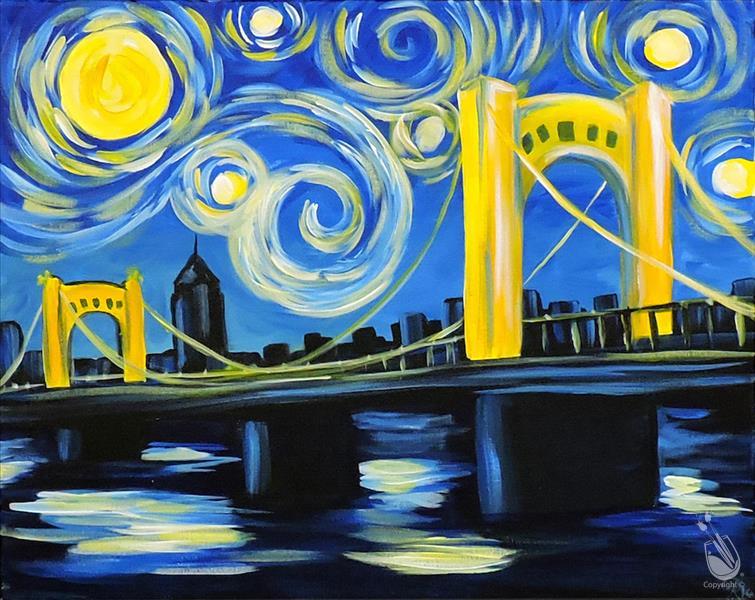 Starry Night Over Rachel Carson Bridge