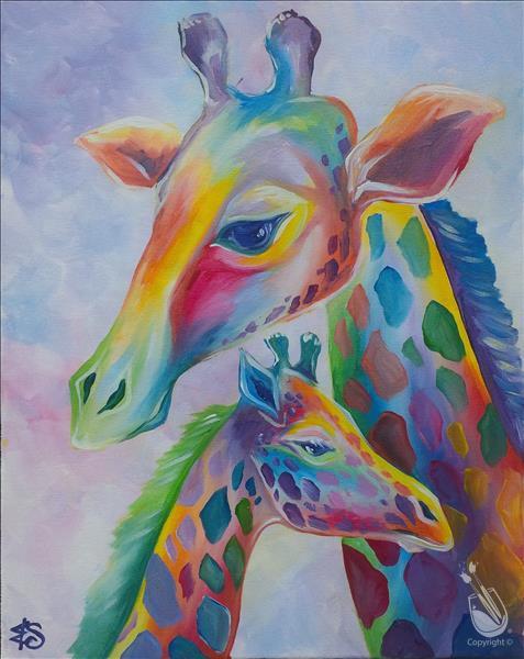 Pastel Giraffes