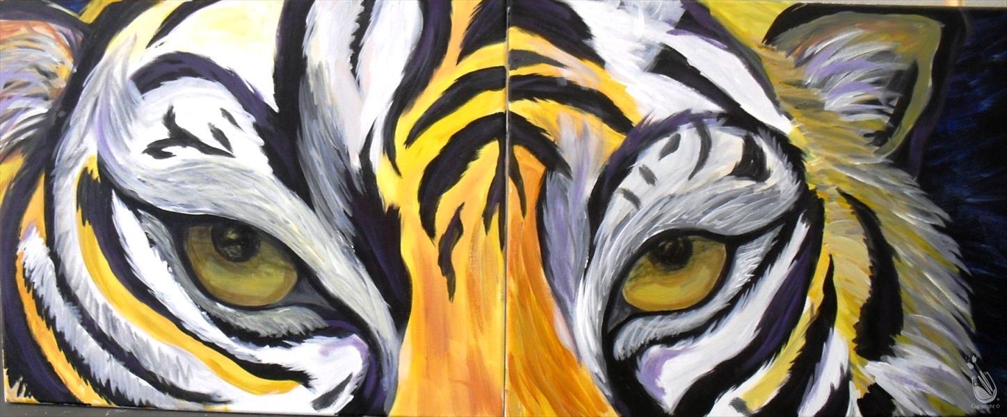 How to Paint EYES of the TIGER *Public Couples Event*