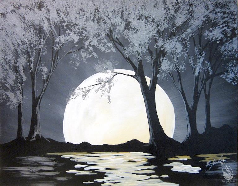 Moon River Single Canvas