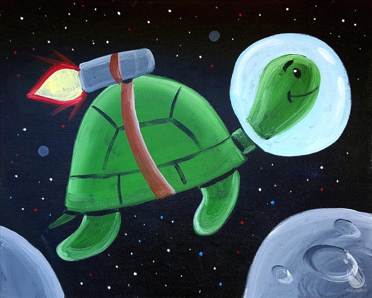 How to Paint Daily Paint Event~ SPACE TURTLE