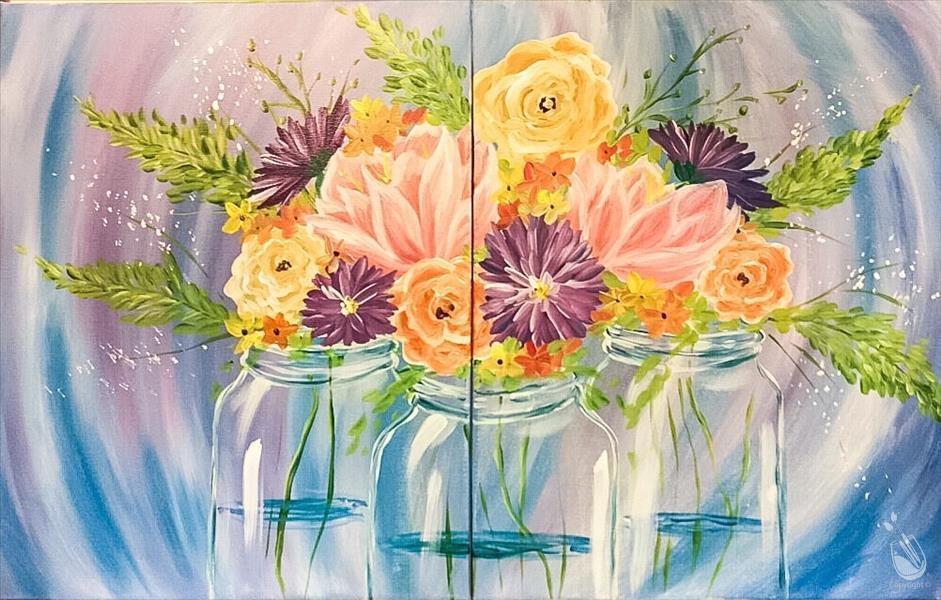 How to Paint Happy Spring Bouquet - Set - IN STUDIO EVENT