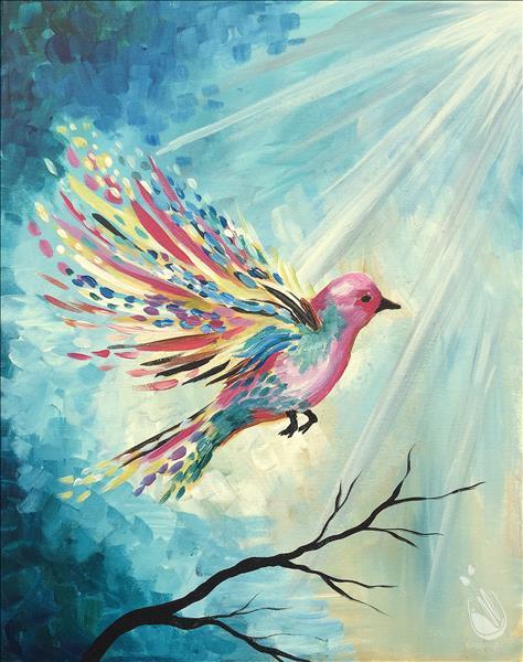 Feathered Flight Saturday May 25 2024 Painting with a Twist