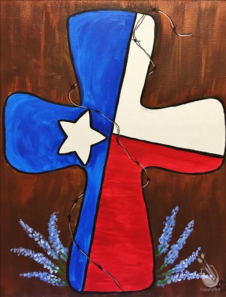 NEW! Texas Flag Cross