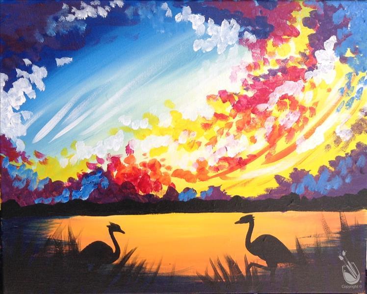 Simple Man's Paradise with Cranes