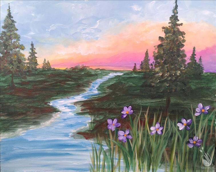How to Paint Flower River