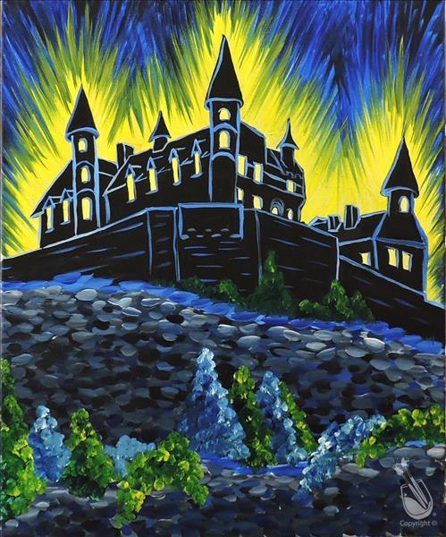 TGIF~Glowing Castle~Blacklight~Add DIY Candle