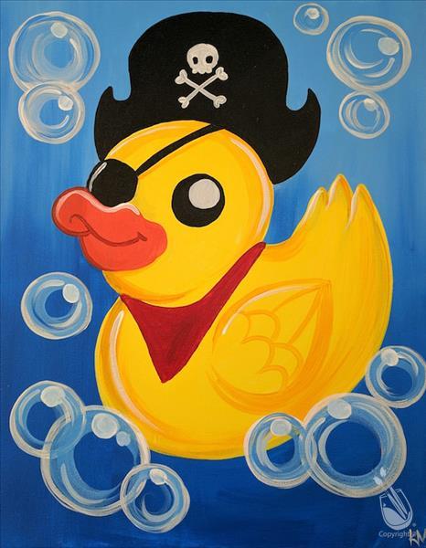 All Ages (11x14 Canvas - $27) Duckies Pirate