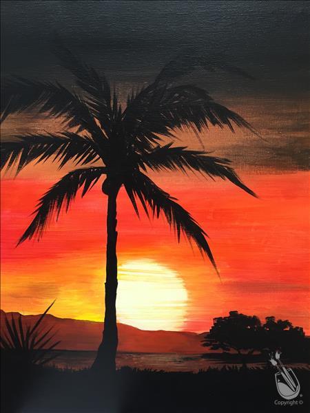 How to Paint FIRE SUNSET**Public Event**