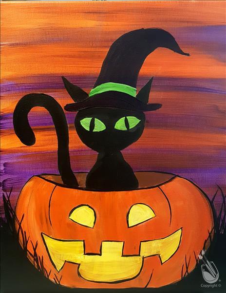 How to Paint Halloween Kitty - In Studio Event