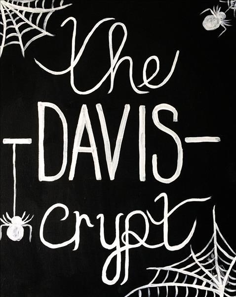 Personalized Halloween Crypt Sign