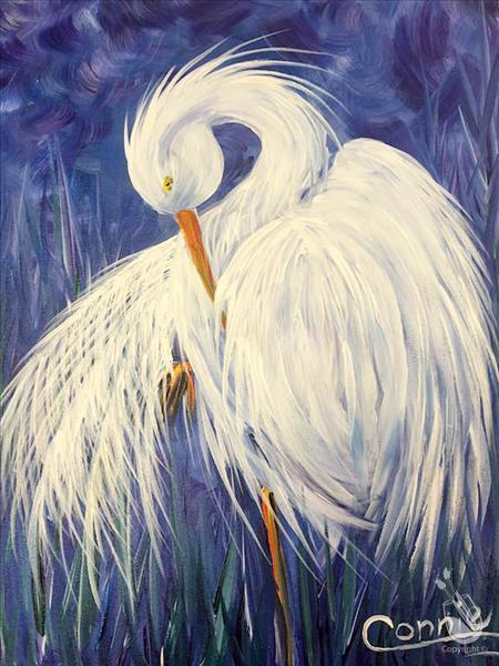 How to Paint Florida Egret