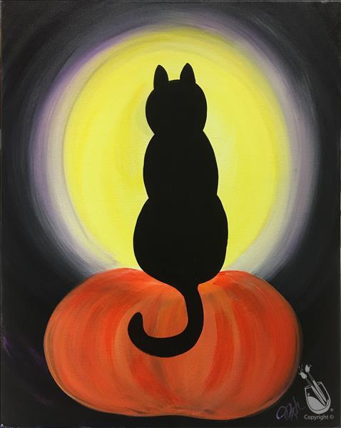 How to Paint All Ages Class - Halloween Kitty