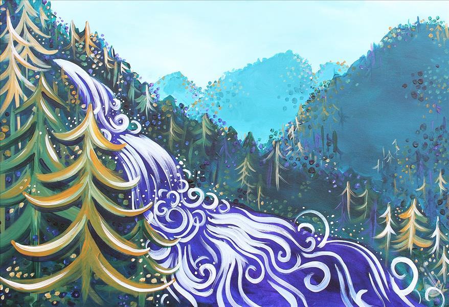 Early Bird: Majestic Mountain Waterfall