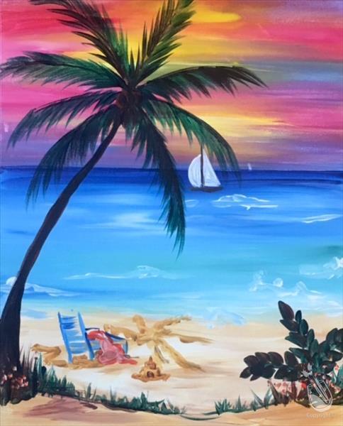 How to Paint Pure Paradise at Sunset
