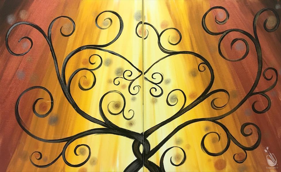 Entangled Hearts (Pick Background Colors)