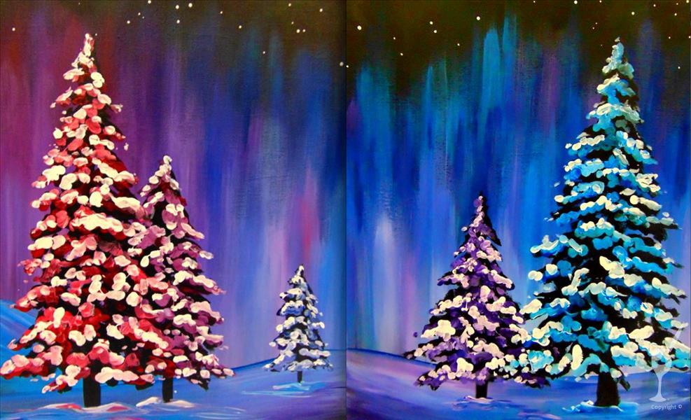 DATE NIGHT: Winter Splendor (2 canvas set)