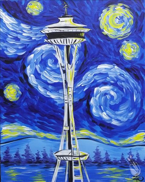 Starry Night Over the Space Needle