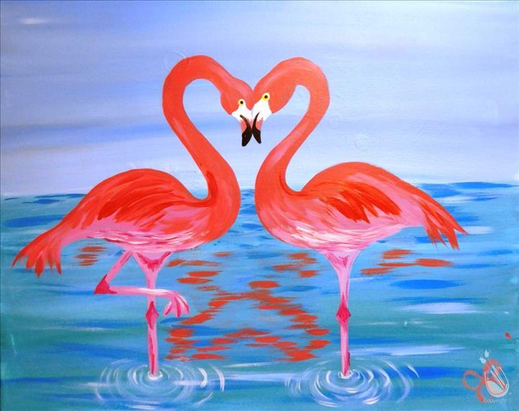 Flamingos Forever* Ages 13&Up * Pre-Drawn On