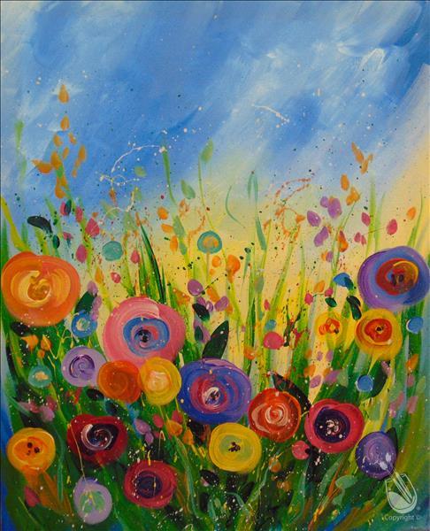How to Paint BURSTING BLOOMS**Public Family Event**
