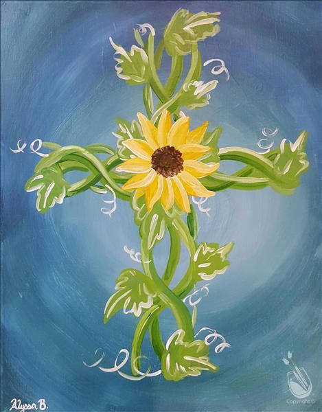 Wonderful Wednesday! Sunflower Cross!