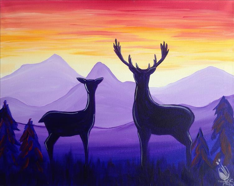 Deer at Sunrise