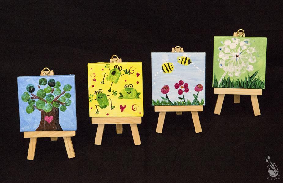 Kids Fingerprints Mini Easel Set