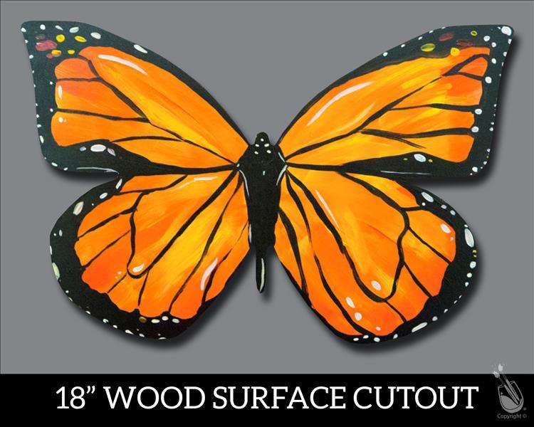 NEW*****Wood Cutout Monarch Butterfly Wednesday, April 26, 2017